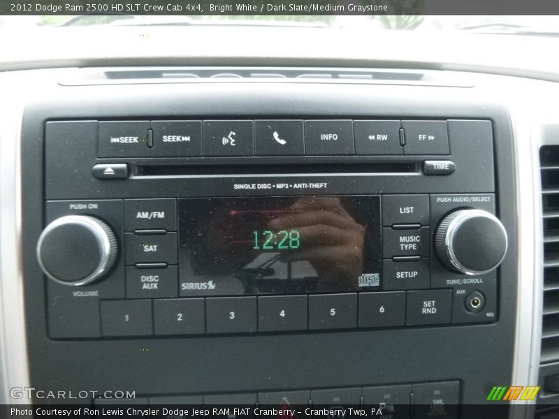 Bright White / Dark Slate/Medium Graystone 2012 Dodge Ram 2500 HD SLT Crew Cab 4x4