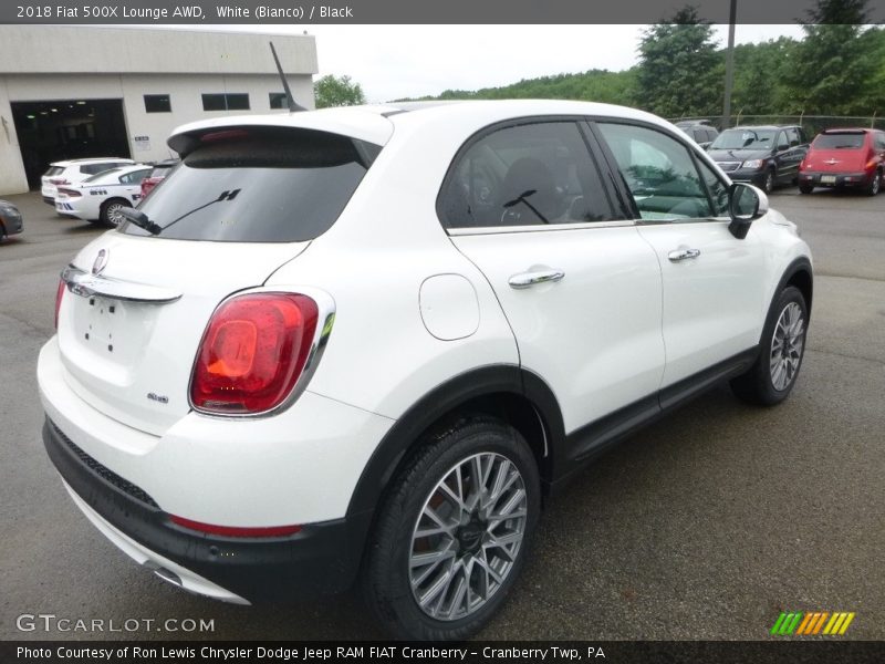 White (Bianco) / Black 2018 Fiat 500X Lounge AWD