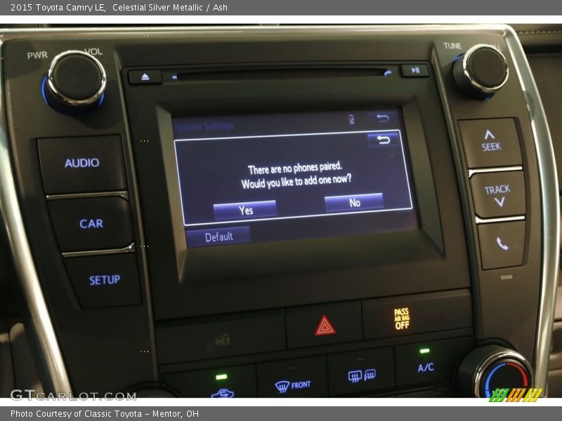 Celestial Silver Metallic / Ash 2015 Toyota Camry LE