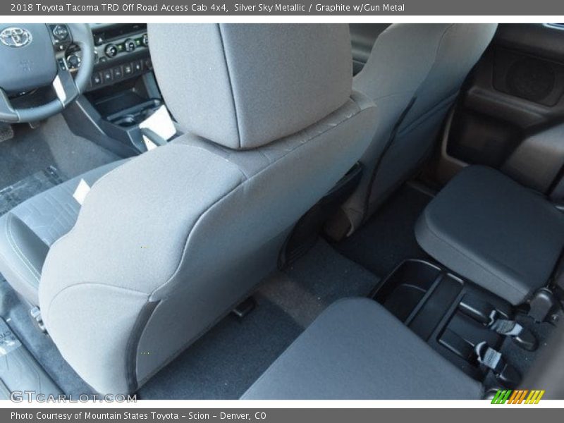 Silver Sky Metallic / Graphite w/Gun Metal 2018 Toyota Tacoma TRD Off Road Access Cab 4x4