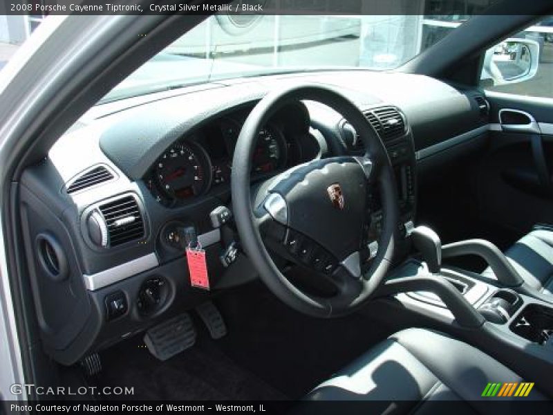 Crystal Silver Metallic / Black 2008 Porsche Cayenne Tiptronic