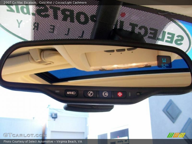 Gold Mist / Cocoa/Light Cashmere 2007 Cadillac Escalade