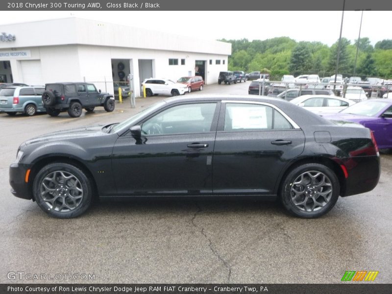 Gloss Black / Black 2018 Chrysler 300 Touring AWD