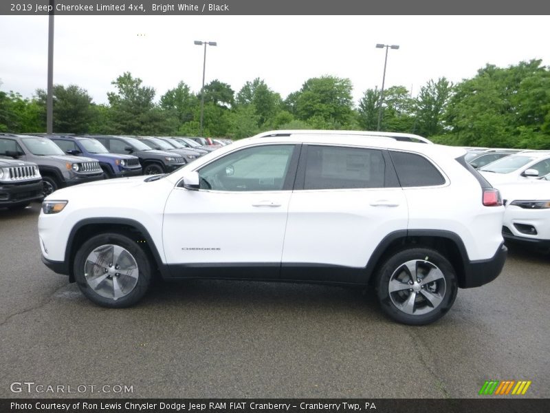 Bright White / Black 2019 Jeep Cherokee Limited 4x4