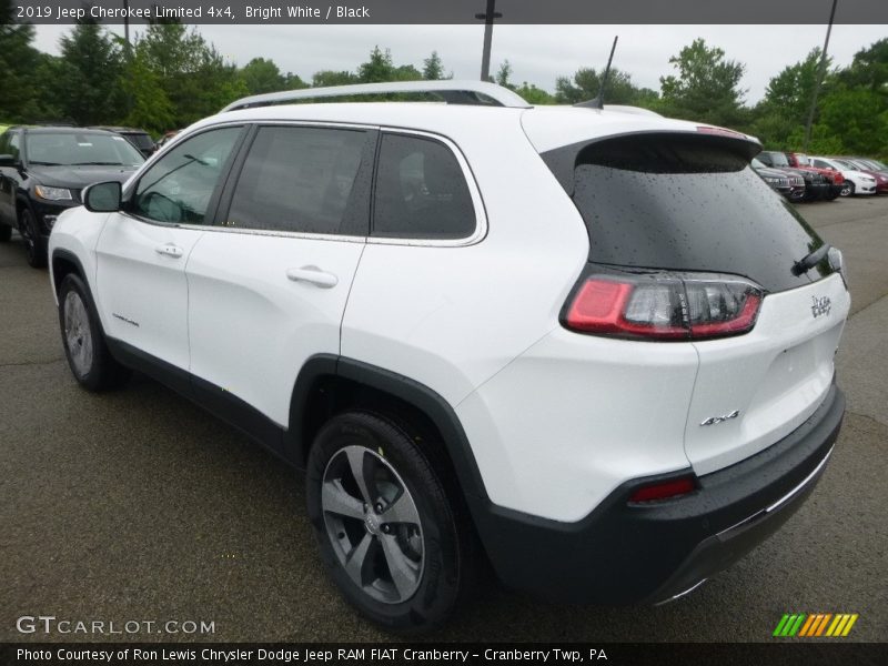 Bright White / Black 2019 Jeep Cherokee Limited 4x4