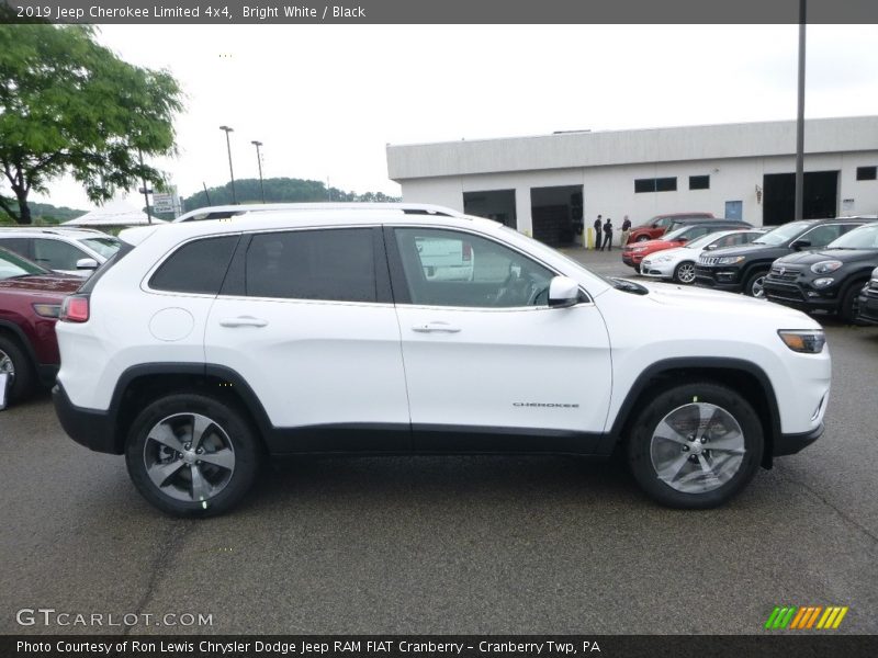 Bright White / Black 2019 Jeep Cherokee Limited 4x4