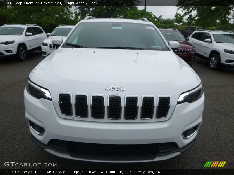 Bright White / Black 2019 Jeep Cherokee Limited 4x4