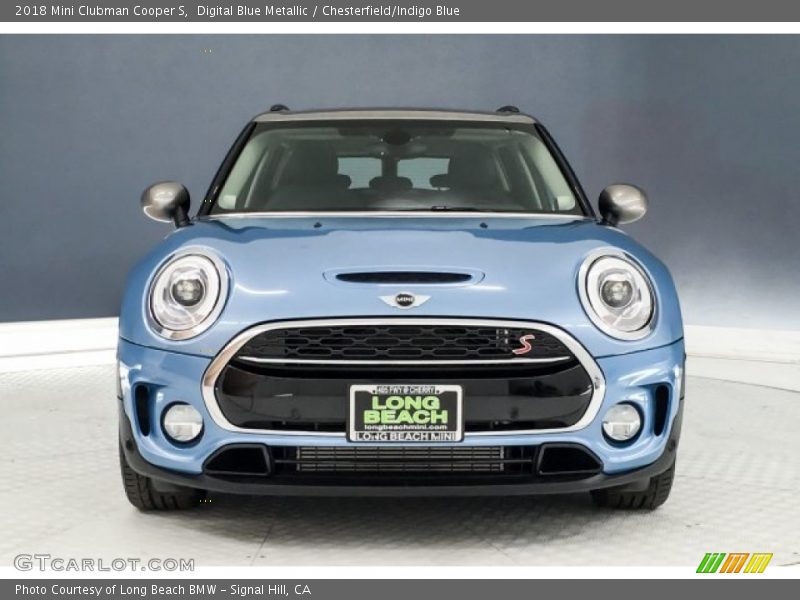 Digital Blue Metallic / Chesterfield/Indigo Blue 2018 Mini Clubman Cooper S