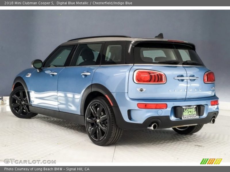 Digital Blue Metallic / Chesterfield/Indigo Blue 2018 Mini Clubman Cooper S