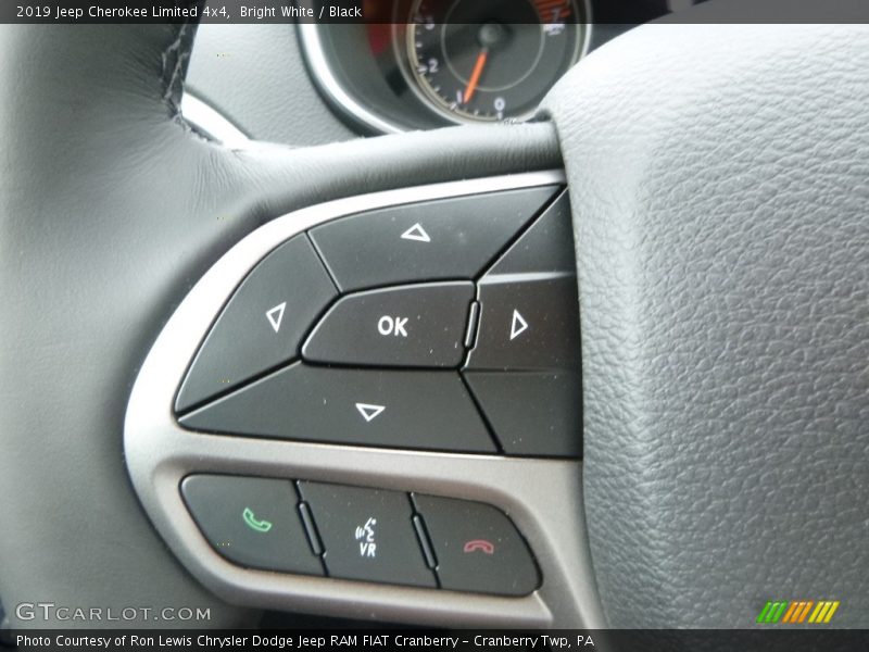 Bright White / Black 2019 Jeep Cherokee Limited 4x4