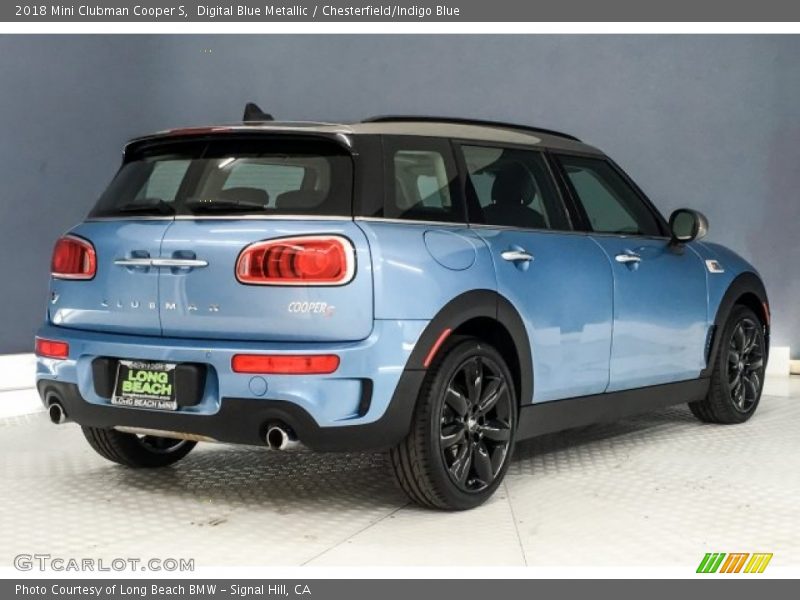 Digital Blue Metallic / Chesterfield/Indigo Blue 2018 Mini Clubman Cooper S
