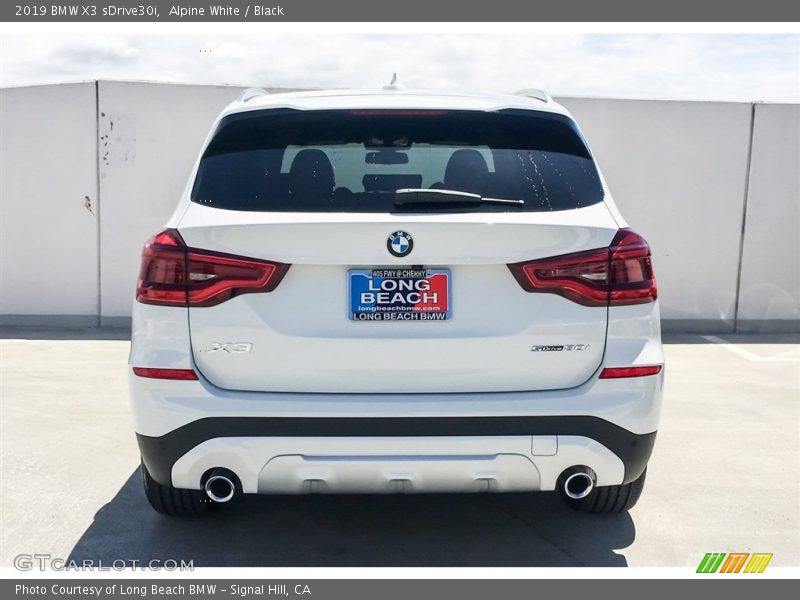 Alpine White / Black 2019 BMW X3 sDrive30i