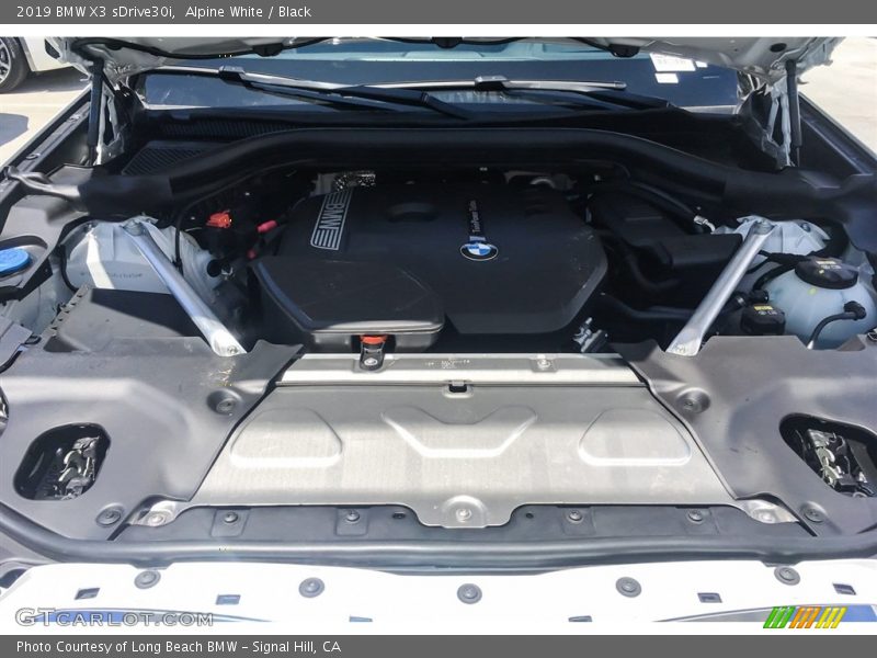 Alpine White / Black 2019 BMW X3 sDrive30i