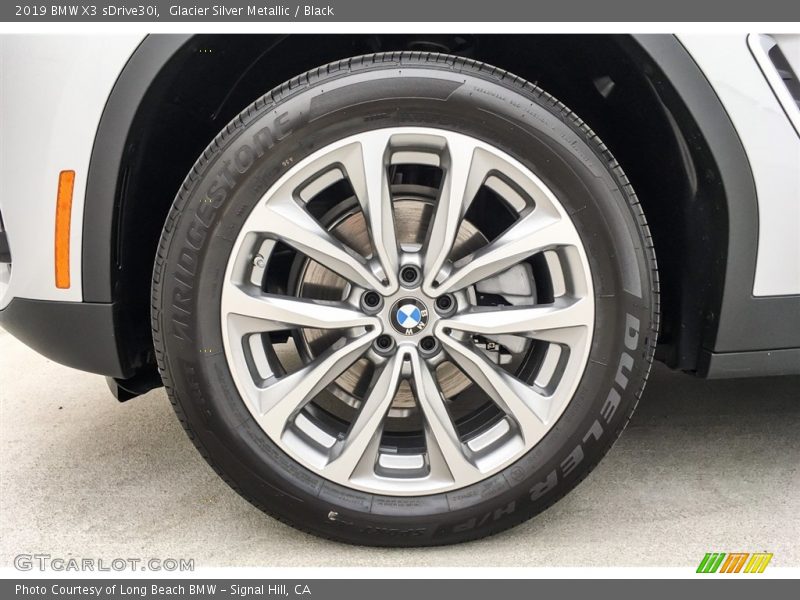 Glacier Silver Metallic / Black 2019 BMW X3 sDrive30i