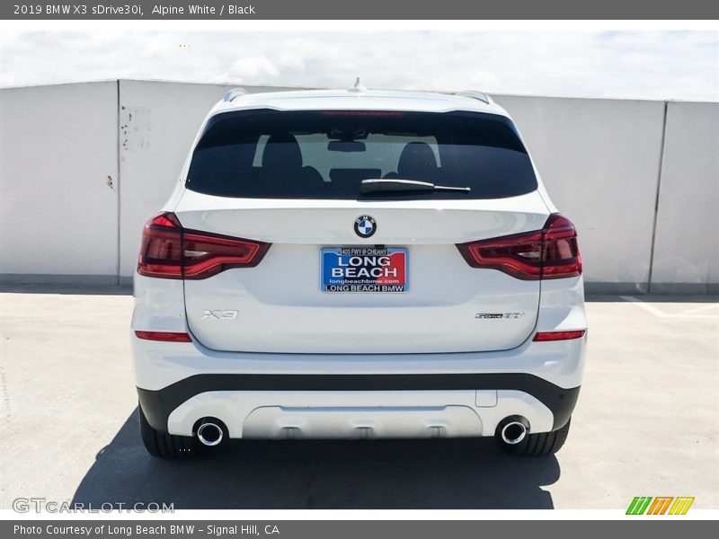Alpine White / Black 2019 BMW X3 sDrive30i