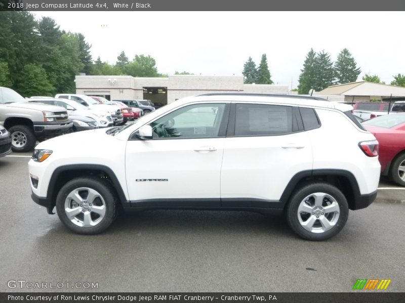 White / Black 2018 Jeep Compass Latitude 4x4