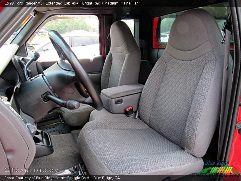 Bright Red / Medium Prairie Tan 1999 Ford Ranger XLT Extended Cab 4x4