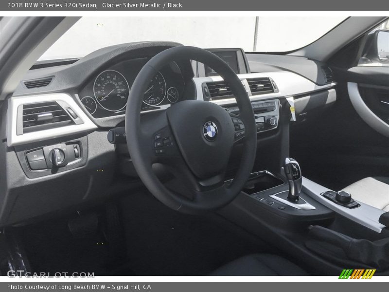 Glacier Silver Metallic / Black 2018 BMW 3 Series 320i Sedan