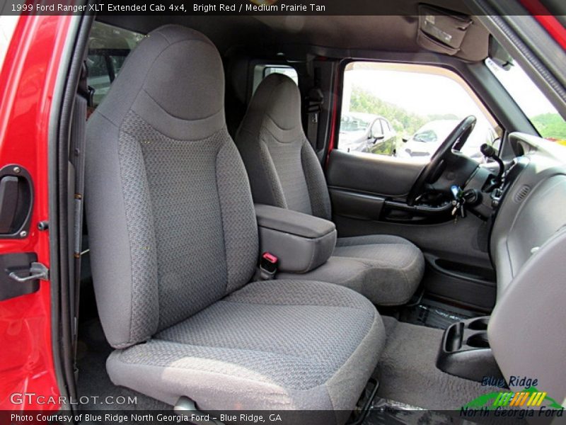Bright Red / Medium Prairie Tan 1999 Ford Ranger XLT Extended Cab 4x4