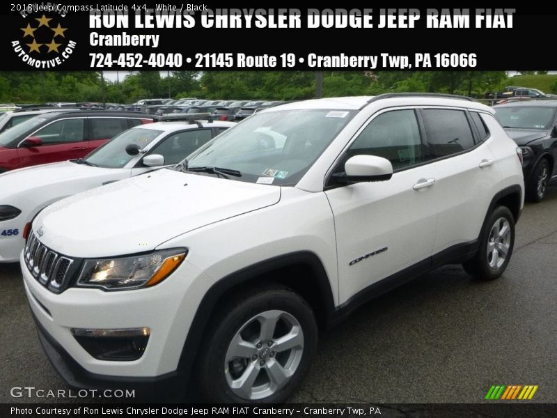 White / Black 2018 Jeep Compass Latitude 4x4