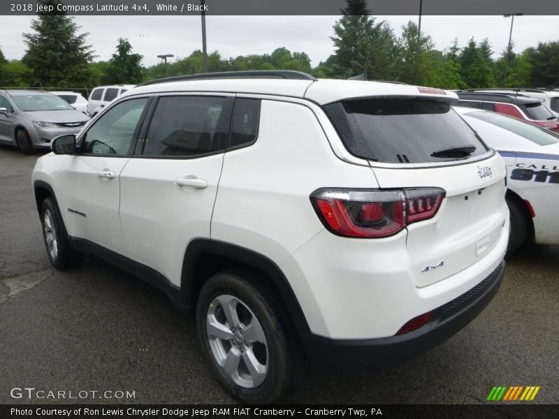 White / Black 2018 Jeep Compass Latitude 4x4