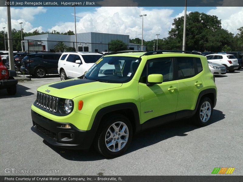 Hypergreen / Black 2018 Jeep Renegade Latitude