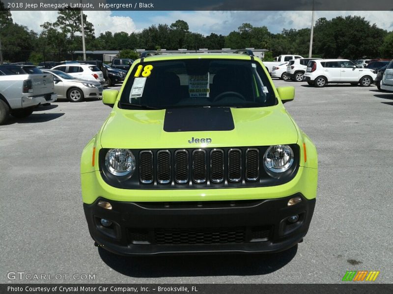 Hypergreen / Black 2018 Jeep Renegade Latitude