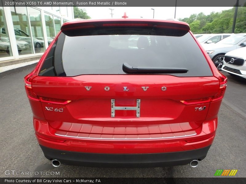 Fusion Red Metallic / Blonde 2018 Volvo XC60 T6 AWD Momentum