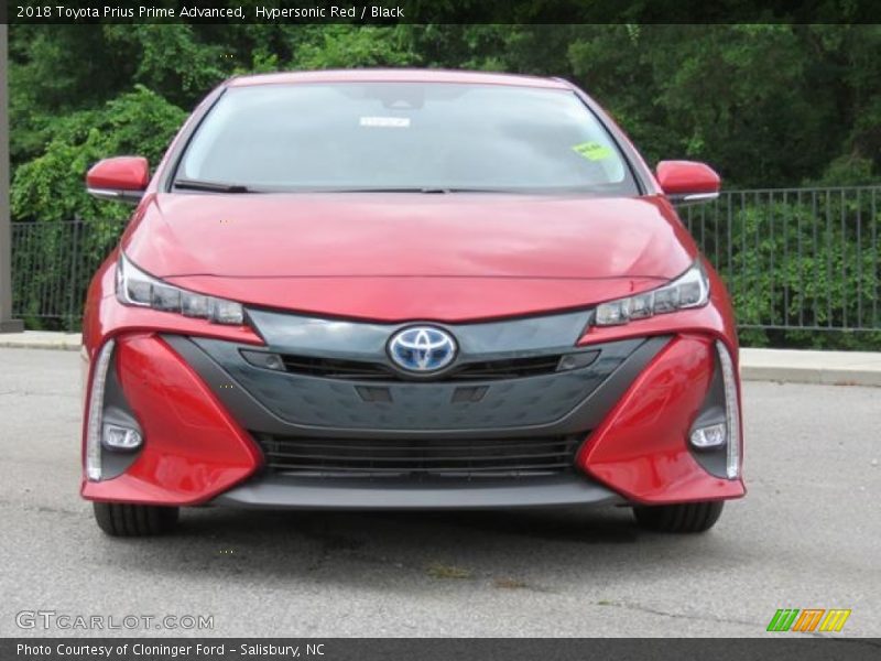 Hypersonic Red / Black 2018 Toyota Prius Prime Advanced