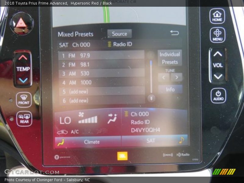 Hypersonic Red / Black 2018 Toyota Prius Prime Advanced