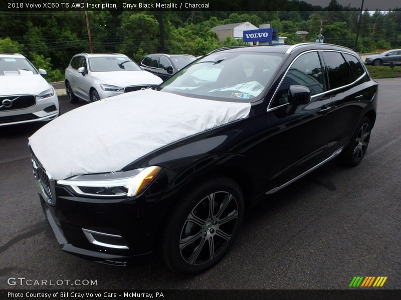 Onyx Black Metallic / Charcoal 2018 Volvo XC60 T6 AWD Inscription