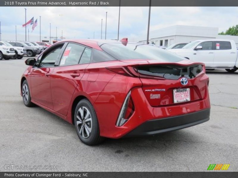 Hypersonic Red / Black 2018 Toyota Prius Prime Advanced