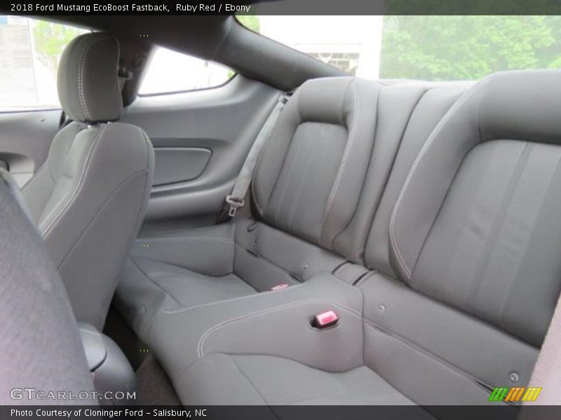 Rear Seat of 2018 Mustang EcoBoost Fastback