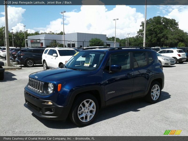 Jetset Blue / Black 2018 Jeep Renegade Latitude