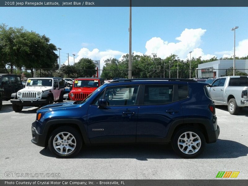 Jetset Blue / Black 2018 Jeep Renegade Latitude