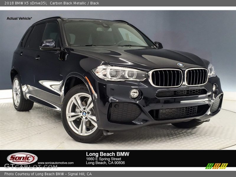 Carbon Black Metallic / Black 2018 BMW X5 sDrive35i