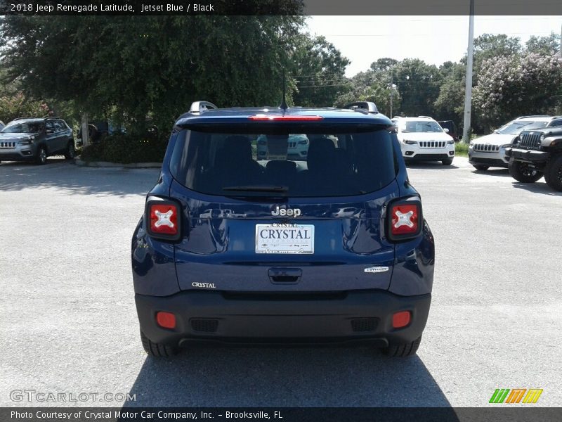 Jetset Blue / Black 2018 Jeep Renegade Latitude