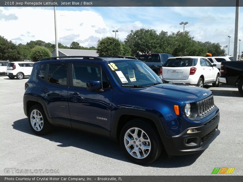 Jetset Blue / Black 2018 Jeep Renegade Latitude