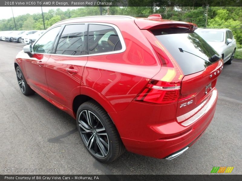 Passion Red / Charcoal 2018 Volvo XC60 T6 AWD R Design
