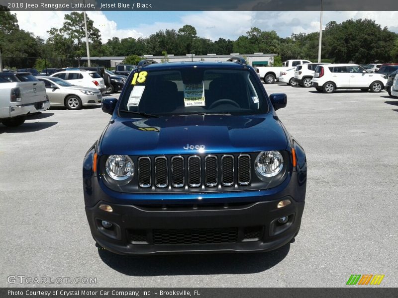 Jetset Blue / Black 2018 Jeep Renegade Latitude