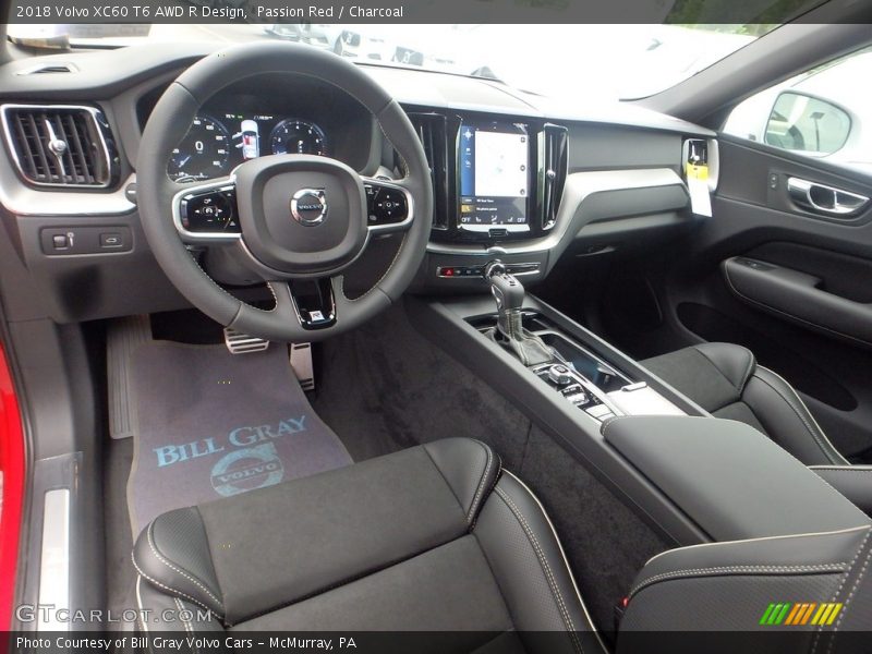  2018 XC60 T6 AWD R Design Charcoal Interior