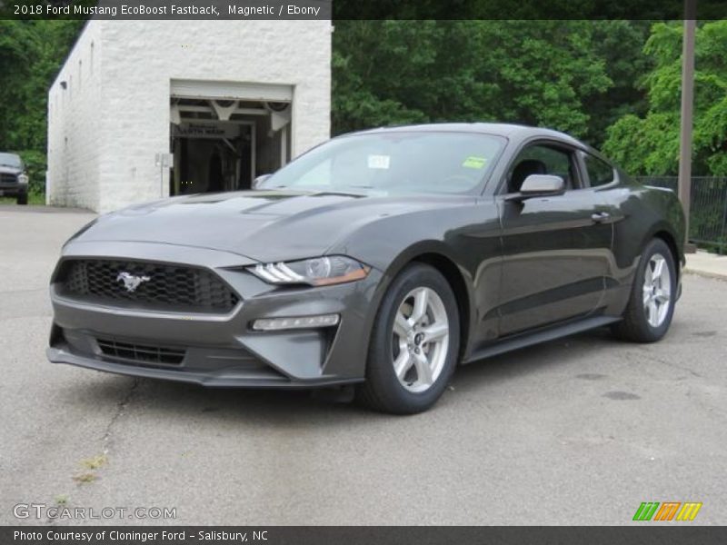 Magnetic / Ebony 2018 Ford Mustang EcoBoost Fastback