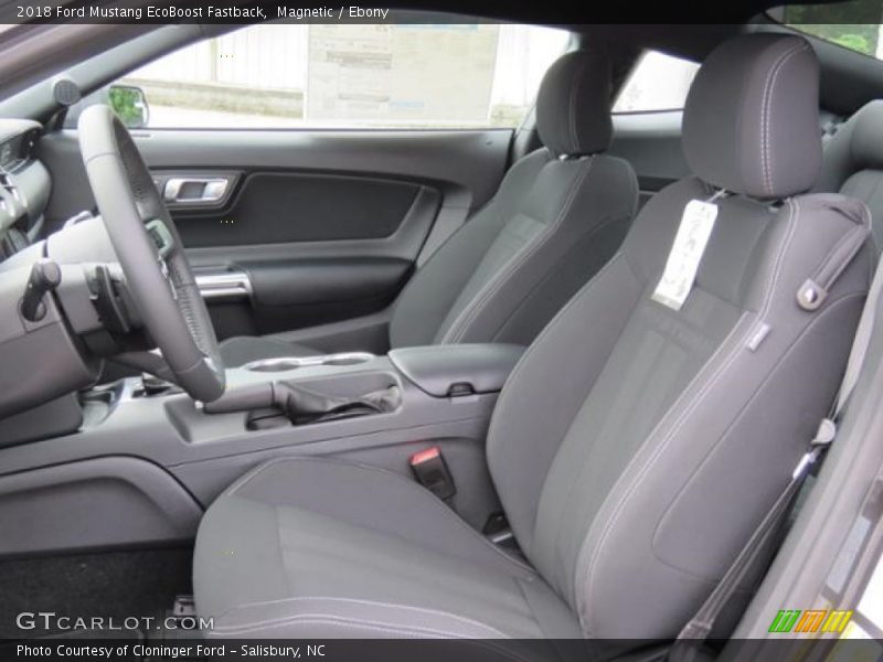 Magnetic / Ebony 2018 Ford Mustang EcoBoost Fastback