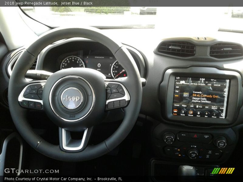 Jetset Blue / Black 2018 Jeep Renegade Latitude