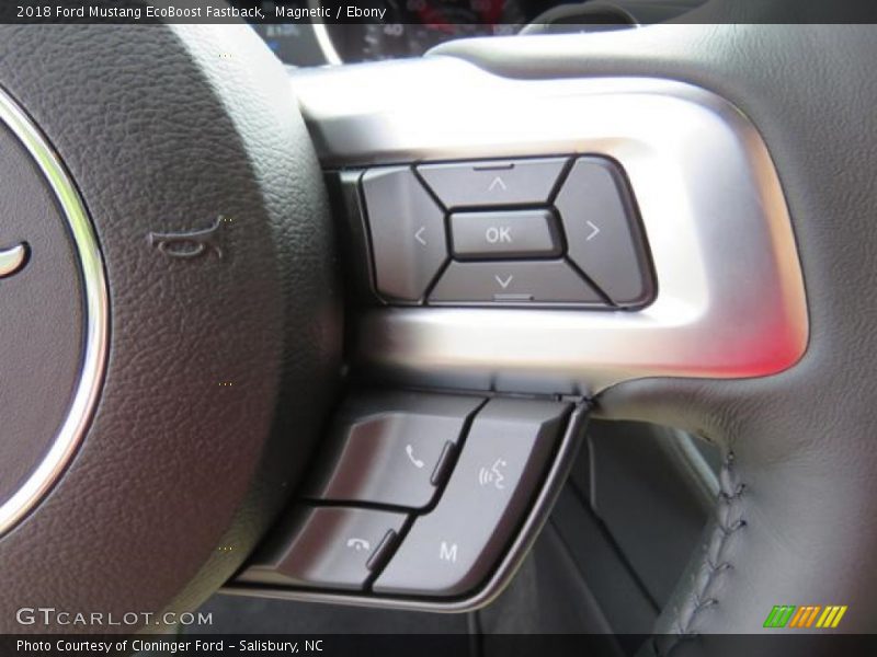 Magnetic / Ebony 2018 Ford Mustang EcoBoost Fastback