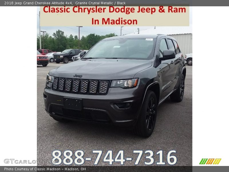 Granite Crystal Metallic / Black 2018 Jeep Grand Cherokee Altitude 4x4