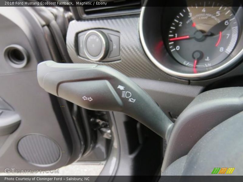 Magnetic / Ebony 2018 Ford Mustang EcoBoost Fastback
