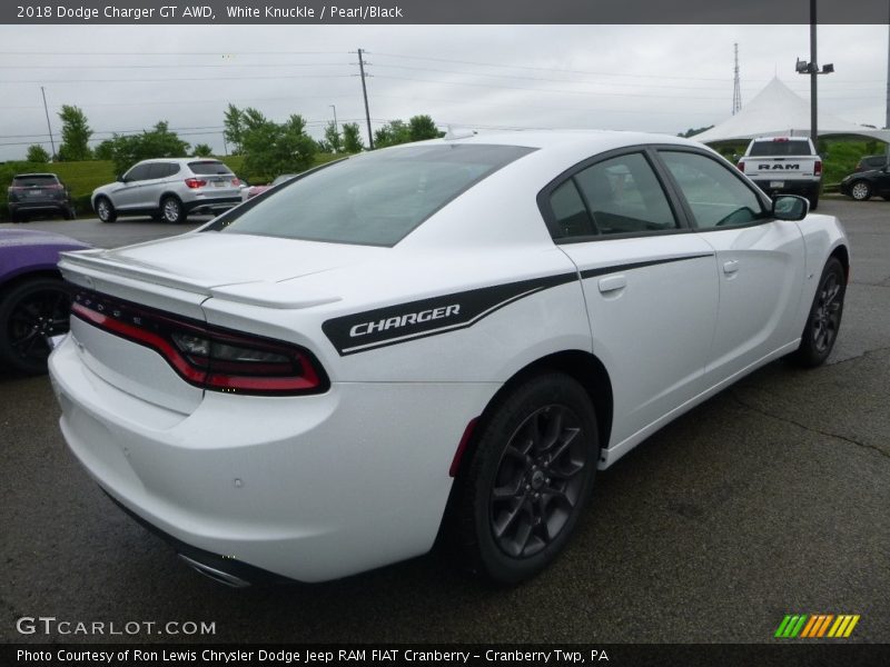 White Knuckle / Pearl/Black 2018 Dodge Charger GT AWD