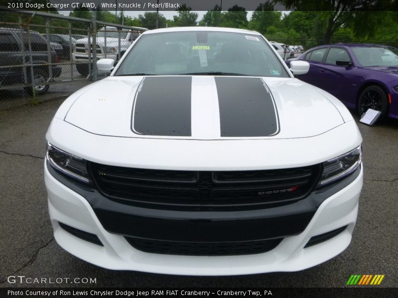 White Knuckle / Pearl/Black 2018 Dodge Charger GT AWD