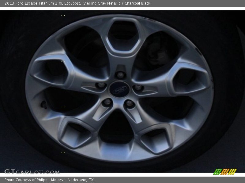 Sterling Gray Metallic / Charcoal Black 2013 Ford Escape Titanium 2.0L EcoBoost